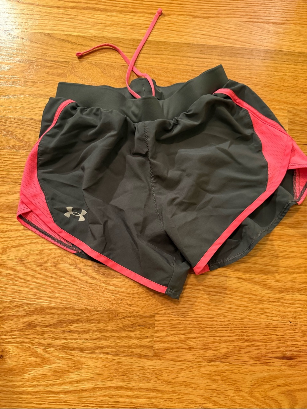 Under Armour Women's Black Shorts with Pink Trim
